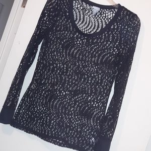 🌻Vanity black fishnet shirt🎊